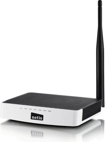 جهاز التوجيه Netis Wireless N150، نقطة الوصول ومكرر الكل في واحد، جودة الخدمة المتقدمة، إعداد WPS، هوائي ذكي مع التحكم الأبوي (WF2411) in Kuwait