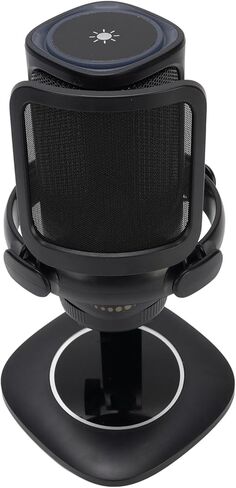 Gaming USB Microphone with RGB, Cardioid Condenser, Pop Filter & Touch Control for PC, Streaming, Podcasting, Desktop Setup in Kuwait