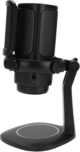 Gaming USB Microphone with RGB, Cardioid Condenser, Pop Filter & Touch Control for PC, Streaming, Podcasting, Desktop Setup in Kuwait