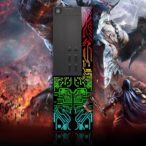كمبيوتر Dell OptiPlex المكتبي المخصص بمصابيح RGB مع شاشة مقاس 24 بوصة، ومعالج Intel i5 رباعي النواة، وذاكرة وصول عشوائي سعتها 8 جيجابايت، ومحرك أقراص SSD سعة 256 جيجابايت، وواي فاي، ونظام التشغيل Windows 11 (متجدد) in Kuwait