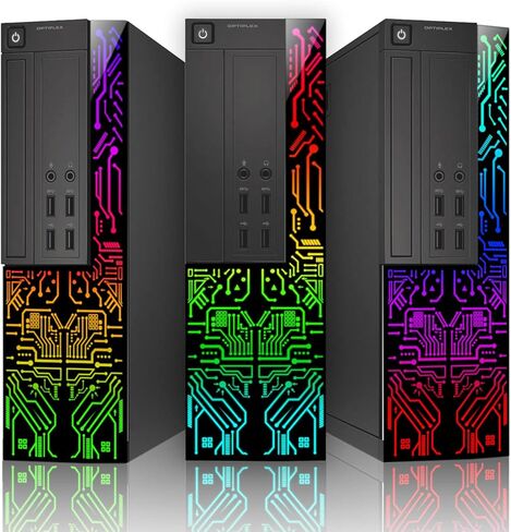 كمبيوتر Dell OptiPlex المكتبي المخصص بمصابيح RGB مع شاشة مقاس 24 بوصة، ومعالج Intel i5 رباعي النواة، وذاكرة وصول عشوائي سعتها 8 جيجابايت، ومحرك أقراص SSD سعة 256 جيجابايت، وواي فاي، ونظام التشغيل Windows 11 (متجدد) in Kuwait
