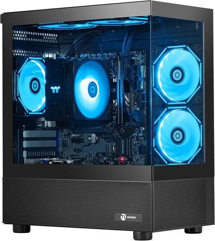 NINGMEI Premium Prebuilt Gaming PC – AMD Ryzen 5 5600G, 16GB DDR4, 1TB NVMe SSD, Integrated Radeon Graphics, ATX 3.0 Expandable Tower, RGB Cooling – Ready to Game & Work in Kuwait