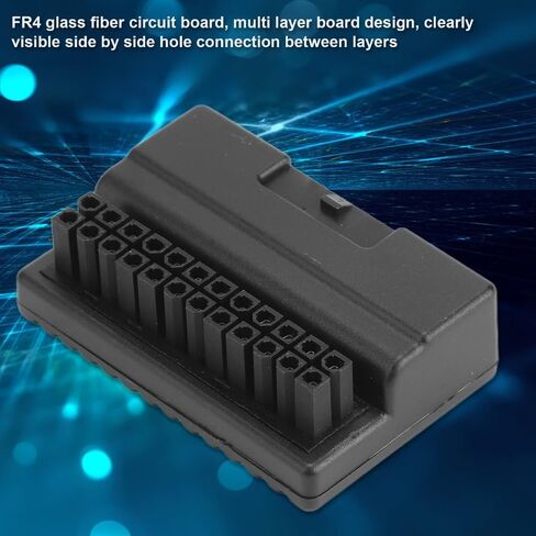90 Degree ATX 24Pin Adapter – Lossless Transmission Right Angle ATX Power Connector with Insulating Case for Desktop PC Motherboard in Kuwait
