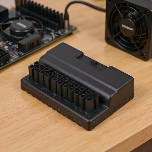 90 Degree ATX 24Pin Adapter – Lossless Transmission Right Angle ATX Power Connector with Insulating Case for Desktop PC Motherboard in Kuwait