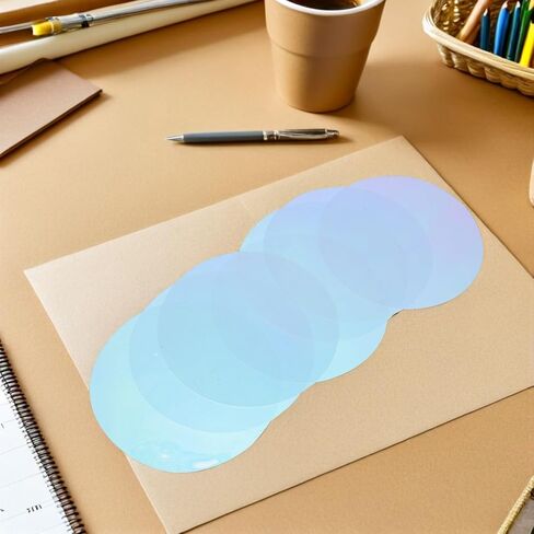 NUOBESTY 15pcs LED Light Filter Gels Sheets for Stage and Studio Lighting, Self-Adhesive Warm Color Changing Film Overlays, 10cm Rainbow DIY Lighting Gel Sheets in Kuwait
