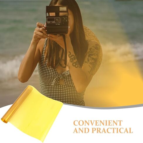 Colored Light Diffuser Film Sheet 30cm X 300cm Pet Lighting Gel Filter for Photography and LED Studio Lighting Warm Sunset Atmosphere Projection Film in Kuwait