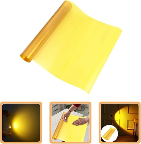 Colored Light Diffuser Film Sheet 30cm X 300cm Pet Lighting Gel Filter for Photography and LED Studio Lighting Warm Sunset Atmosphere Projection Film in Kuwait