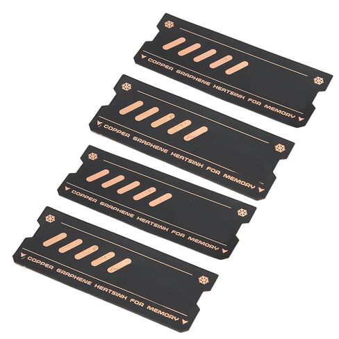 4 قطع من VBESTLIFE لذاكرة الكمبيوتر المحمول، تبريد رقائق نحاس الجرافين لذاكرة DDR4 DDR5، مع تبريد سريع سريع التوصيل للحرارة، لفتحة M.2 in Kuwait