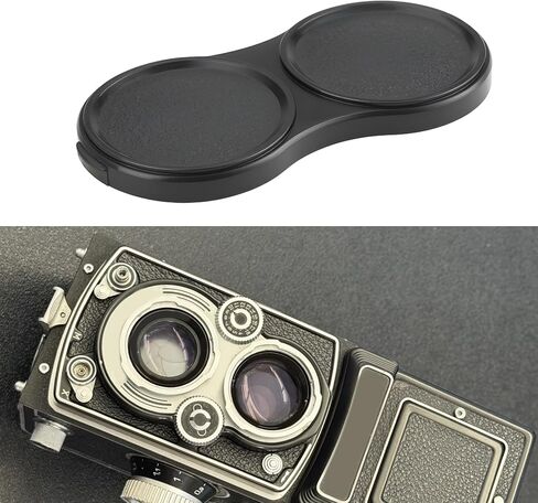 2Pcs Camera Twin Lens Cap Cover Compatible with Rolleiflex T/MX Compatible with Rollecord in Kuwait