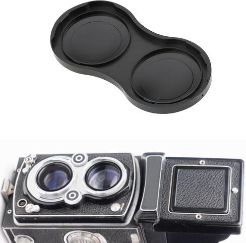 2Pcs Camera Twin Lens Cap Cover Compatible with Rolleiflex T/MX Compatible with Rollecord in Kuwait