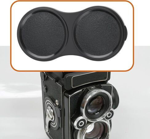 2Pcs Camera Twin Lens Cap Cover Compatible with Rolleiflex T/MX Compatible with Rollecord in Kuwait