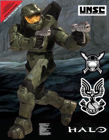 Wall Graphix: Masterchief With Badge 23 x 29 in Kuwait