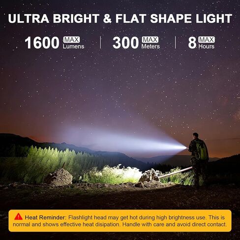 Small EDC Flashlight Rechargeable, 1600 High Lumen Pocket Flash Light with Clip, 9 Modes Portable Magnetic Flat Flashlight Waterproof Compact Flashlight for Working, Camping, Emergency (2Pack) in Saudi Arabia