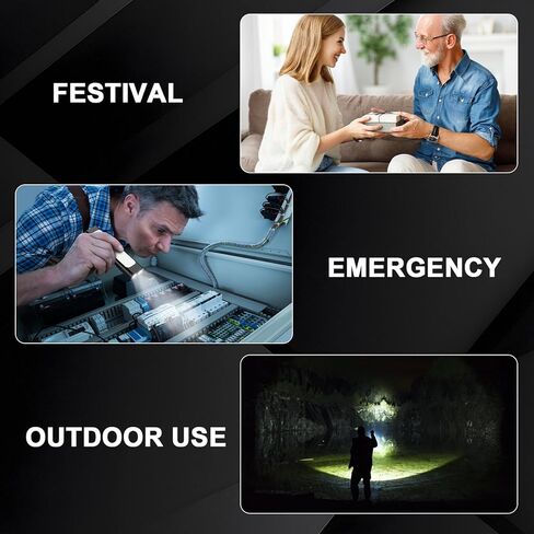 Small EDC Flashlight Rechargeable, 1600 High Lumen Pocket Flash Light with Clip, 9 Modes Portable Magnetic Flat Flashlight Waterproof Compact Flashlight for Working, Camping, Emergency (2Pack) in Saudi Arabia