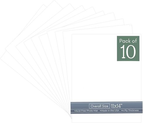 CountryArtHouse Antique White 11x14 Uncut Art Mat Board - No Opening - 1 Mat in Saudi Arabia