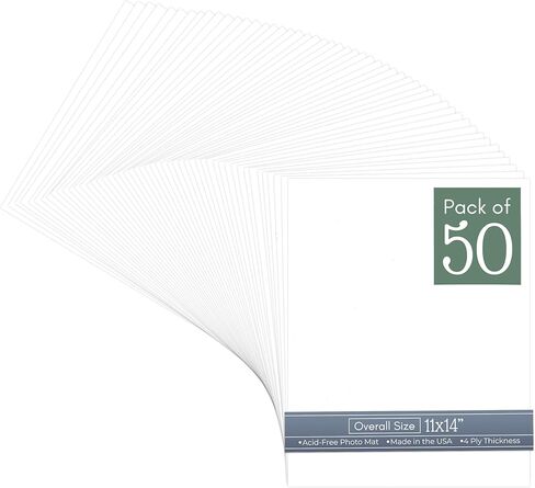 CountryArtHouse Antique White 11x14 Uncut Art Mat Board - No Opening - 1 Mat in Saudi Arabia