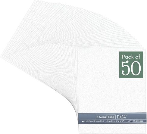 CountryArtHouse Antique White 11x14 Uncut Art Mat Board - No Opening - 1 Mat in Saudi Arabia