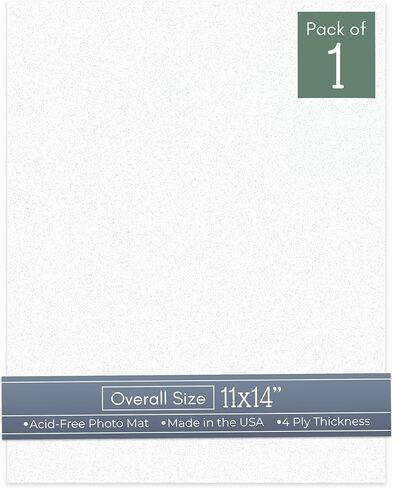 CountryArtHouse Antique White 11x14 Uncut Art Mat Board - No Opening - 1 Mat in Saudi Arabia