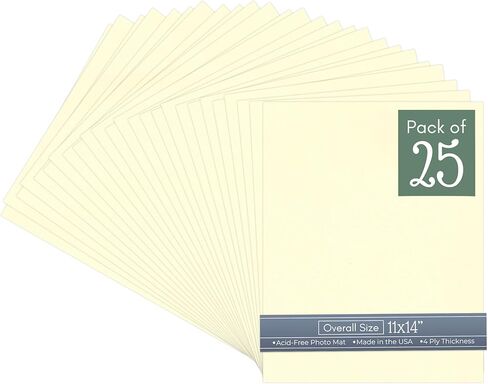 CountryArtHouse Antique White 11x14 Uncut Art Mat Board - No Opening - 1 Mat in Saudi Arabia