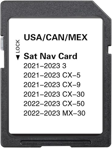 أحدث بطاقة SD للملاحة متوافقة مع 3 Cx5 Cx9 Cx30 Cx50 Mx30 2021-2023 تدعم خرائط الولايات المتحدة الأمريكية/كندا/المكسيك الجديدة in Kuwait