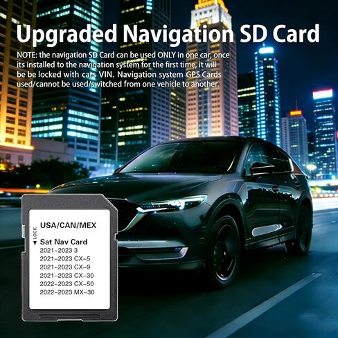 أحدث بطاقة SD للملاحة متوافقة مع 3 Cx5 Cx9 Cx30 Cx50 Mx30 2021-2023 تدعم خرائط الولايات المتحدة الأمريكية/كندا/المكسيك الجديدة in Kuwait