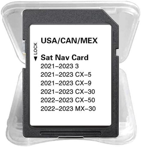 أحدث بطاقة SD للملاحة متوافقة مع 3 Cx5 Cx9 Cx30 Cx50 Mx30 2021-2023 تدعم خرائط الولايات المتحدة الأمريكية/كندا/المكسيك الجديدة in Kuwait