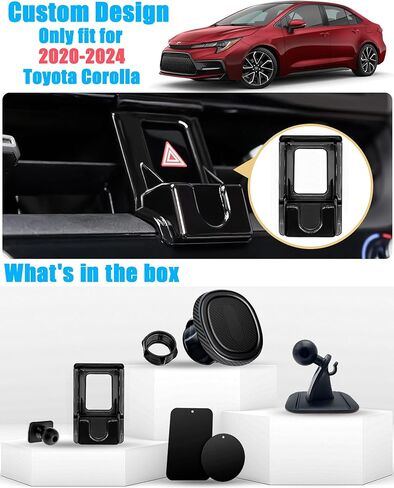 Car Phone Holder Mount, for Toyota Corolla 2024 2023 2022 2021 2020, Air Vent Stand, for Magnetic Navigation Bracket, iPhone, Samsung, All Phones (Not Fit 2019-2012) in Kuwait