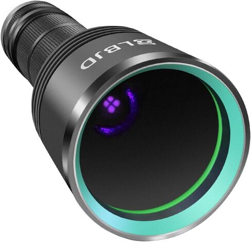 Black Light Flashlight, 365NM Rechargeable Filtered UV Flashlights with High Power Battery for pet Urine Detection, Resin Curing, Scorpions, Rocks Hunting, Car Leaks in Kuwait