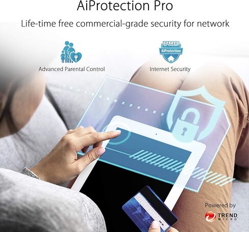راوتر ASUS ZenWiFi AX Tri-Band Mesh WiFi 6 (XT8 Charcoal)، 6.6 جيجابت في الثانية، WiFi، 3 SSIDs، أمان الشبكة والرقابة الأبوية مجانًا مدى الحياة، منفذ 2.5 جيجا (متجدد) in Kuwait