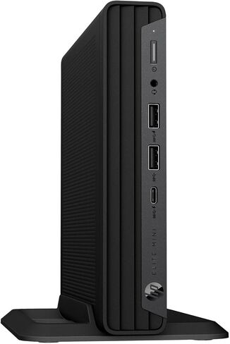 HP Elite Mini 800 MFF Desktop Computer for Business, Intel Core i9-14900, with 32GB DDR5 RAM, 1TB PCIe SSD, 2 DisplayPort, WiFi 6, RJ-45, Wired Keyboard & Mouse & Stand, Windows 11 Pro, Carbon Black in Kuwait