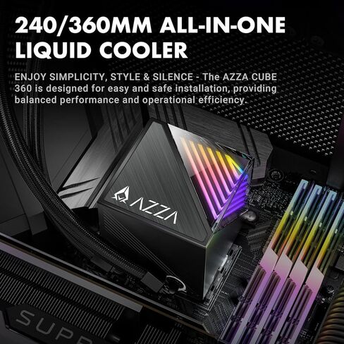 AZZA Cube 240 240mm All-in-One CPU Liquid Cooler in Kuwait
