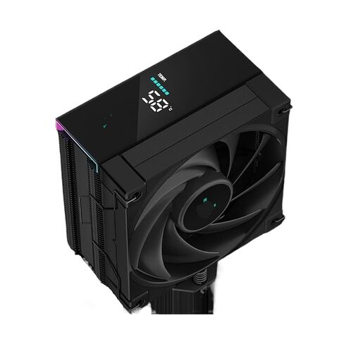 آيس كيوب AK400 620 شاشة رقمية وحدة المعالجة المركزية المبردة بالهواء المبرد 4 أنابيب الحرارة 500S كمبيوتر مكتبي AM5(AK400 نموذج العرض الرقمي أسود) in Kuwait