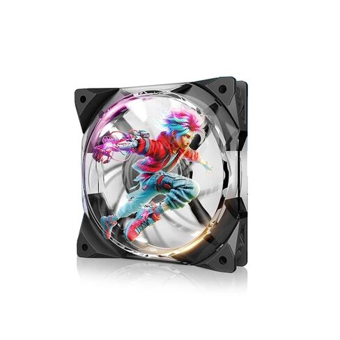 مروحة هيكل Dynatron Holo120L مقاس 120 مم مع صورة ثلاثية الأبعاد قابلة للتخصيص in Kuwait