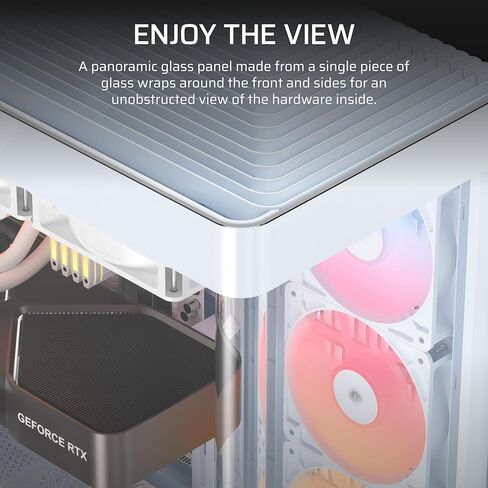 CORSAIR Frame 4500X RS-R ARGB Bundle – Includes 3X RS120R ARGB Fans, 1x RS120 ARGB Fan, 1x Nautilus RS 360 ARGB CPU Cooler – White in Kuwait