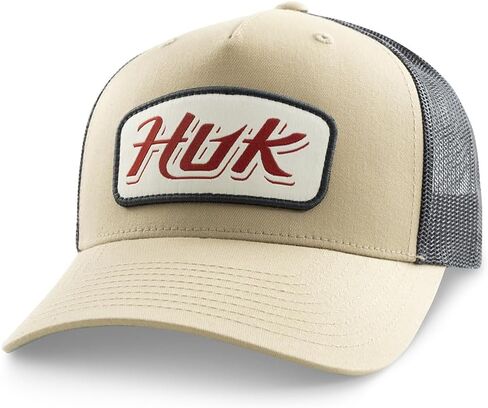 HUK Men's Standard Trucker, Anti-Glare Snapback Fishing Hat, Braid in Kuwait