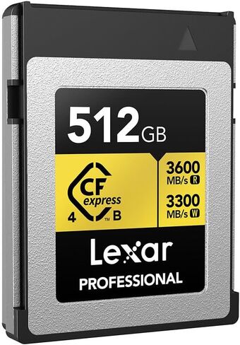 Lexar Gold Series Professional 512GB CFexpress Type-B Memory Card, 2-Pack, Bundle with USB-C Reader in Kuwait