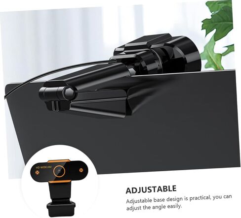 NUOBESTY USB Webcam with Microphone 1080p HD Automatic Focusing Computer Camera for Live Streaming Video Calling and Online Teaching Compatible with Dc5.0 Voltage in Kuwait