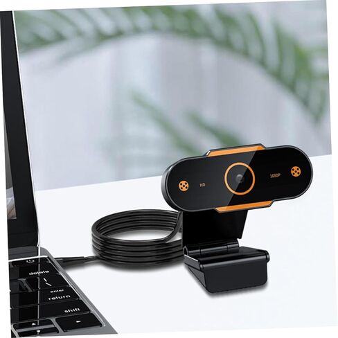 NUOBESTY USB Webcam with Microphone 1080p HD Automatic Focusing Computer Camera for Live Streaming Video Calling and Online Teaching Compatible with Dc5.0 Voltage in Kuwait