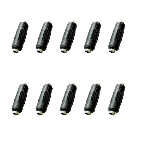 10Pcs 5.5mm x 2.1mm DC Power Connector Adapter, 12V/24V Female to Female Power Jack Coupler for LED Strip, CCTV Security Camera, Cable Wire Plug, DC Barrel Adapter for Power Extension in Kuwait