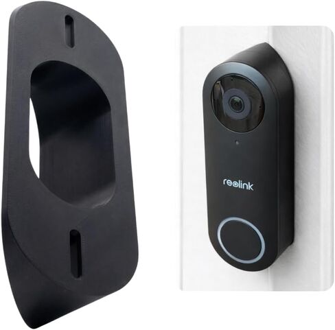 SplashNColor 45 Degree Corner Mount for Reolink Video Doorbell – Angled Wedge Bracket | Adjusts Camera Viewing Angle | Easy Wall Installation for Better Front Door and Side Entry Coverage in Kuwait