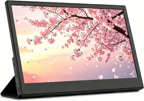 15.6 Inch Portable Monitor, FHD 1080P IPS External Monitor with HDMI Type-C, Eye Care Ultra Slim Travel Screen for Laptop Phone PS4/5 Xbox Switch in Kuwait