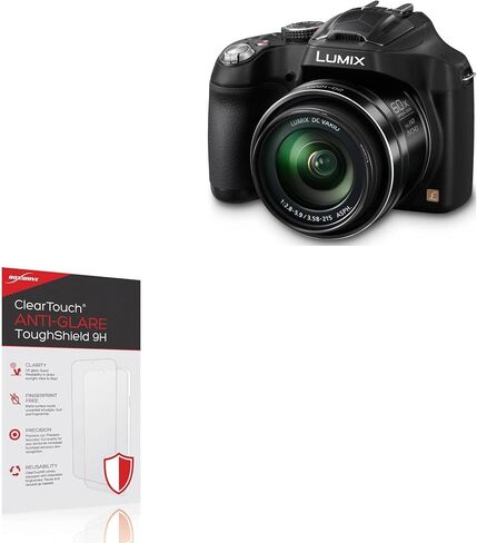 واقي شاشة BoxWave متوافق مع Panasonic Lumix DMC-FZ70 - ClearTouch مضاد للوهج ToughShield 9H (2-Pack)، واقي شاشة مرن متين مضاد للوهج 9H in Kuwait
