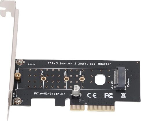 محول PCIE إلى NGFF Riser Card بسرعة 32 جيجابت في الثانية PCIE NVME SSD، نقل عالي السرعة مع أداء آمن ومستقر، لـ 7 10 11، شرائط نحاسية مزدوجة الجوانب in Kuwait