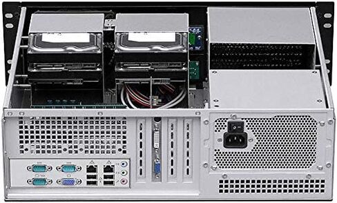 3U (شاشة LCD بمروحة) (3x5.25+7x3.5 HD) (ATX/Micro-ATX/Mini ITX)(عمق 14.96 بوصة) (خذ طاقة Mini Redunat) هيكل حامل على حامل (لا يوجد مصدر طاقة، لا يوجد حاجز، لا يوجد نظام وحالة فقط) IPC-G3370R in Kuwait
