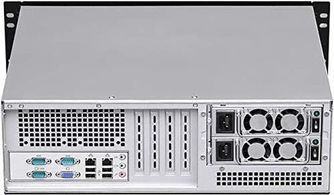 3U (شاشة LCD بمروحة) (3x5.25+7x3.5 HD) (ATX/Micro-ATX/Mini ITX)(عمق 14.96 بوصة) (خذ طاقة Mini Redunat) هيكل حامل على حامل (لا يوجد مصدر طاقة، لا يوجد حاجز، لا يوجد نظام وحالة فقط) IPC-G3370R in Kuwait