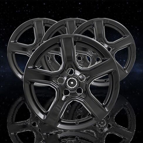 18" Gloss Black Wheel Skin Kit fits Chevy Camaro 2016-2020 - ABS 4 Pack in Saudi Arabia