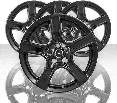 18" Gloss Black Wheel Skin Kit fits Chevy Camaro 2016-2020 - ABS 4 Pack in Saudi Arabia