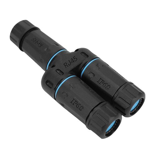 مقرنة فاباتر RJ45، IP68 1 إلى 2 موزع إيثرنت خارجي، موصل IP68 RJ45 مع تركيب التوصيل والتشغيل لكاميرات الأمان الخارجية في العطلات in Kuwait