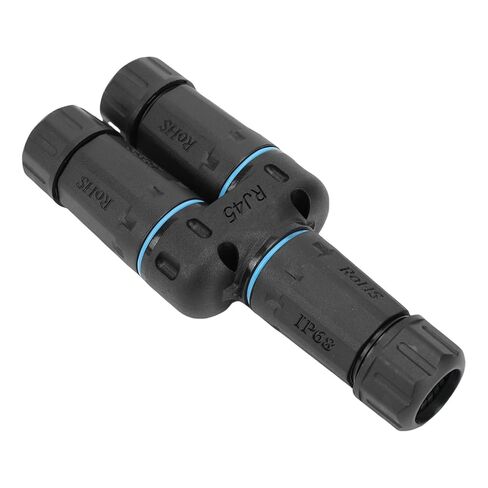 مقرنة فاباتر RJ45، IP68 1 إلى 2 موزع إيثرنت خارجي، موصل IP68 RJ45 مع تركيب التوصيل والتشغيل لكاميرات الأمان الخارجية في العطلات in Kuwait