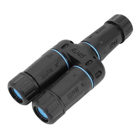 مقرنة فاباتر RJ45، IP68 1 إلى 2 موزع إيثرنت خارجي، موصل IP68 RJ45 مع تركيب التوصيل والتشغيل لكاميرات الأمان الخارجية في العطلات in Kuwait